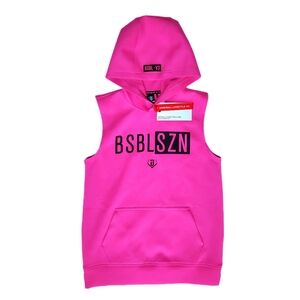 BSBL-SZN Sleeveless Youth Hoodie V3 - Pink